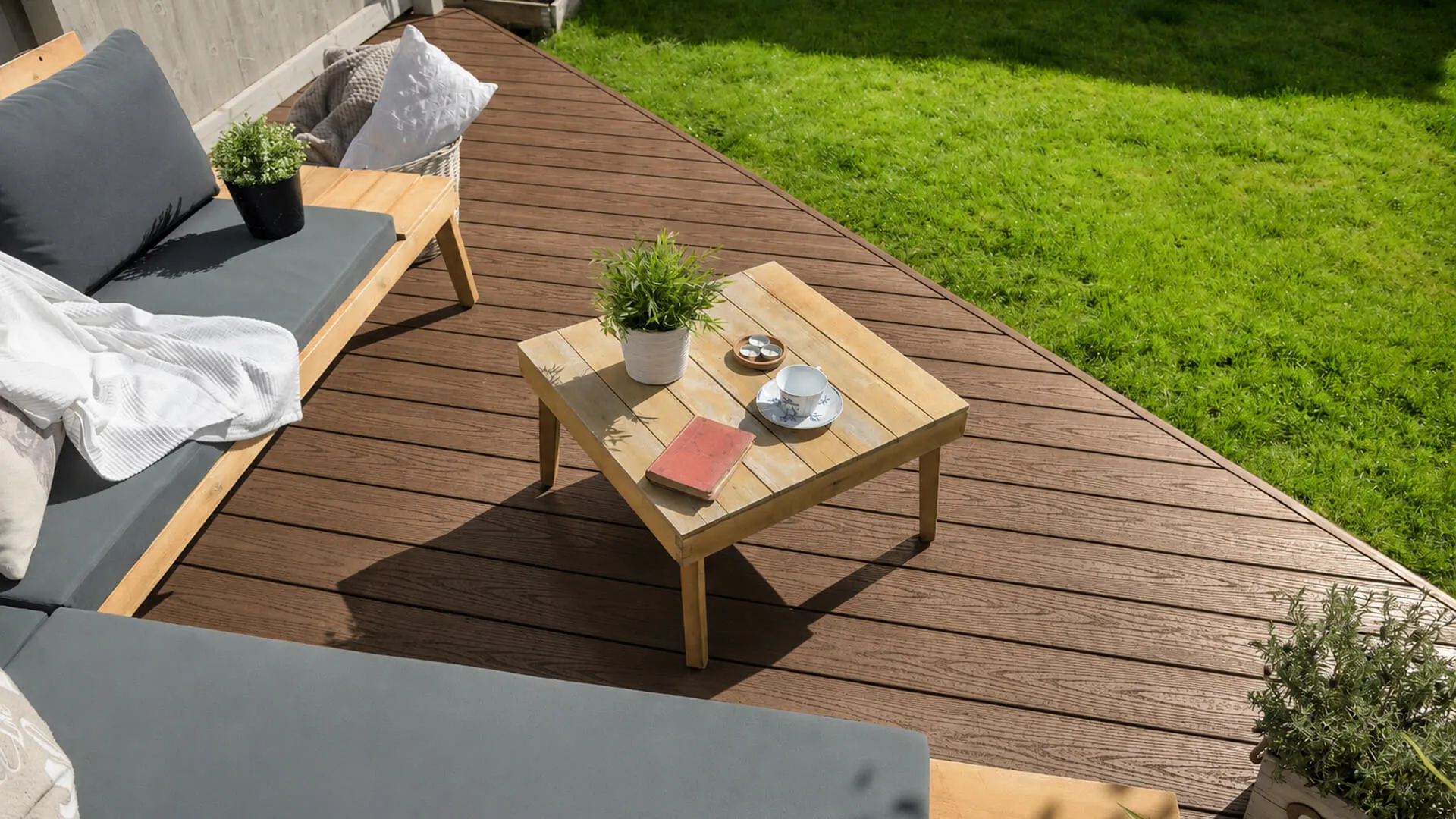 Brown UPVC Decking