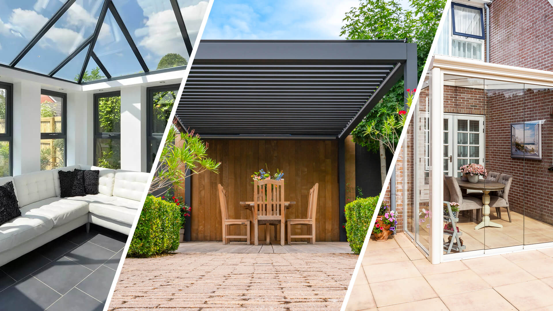 Conservatory vs Pergola vs Veranda