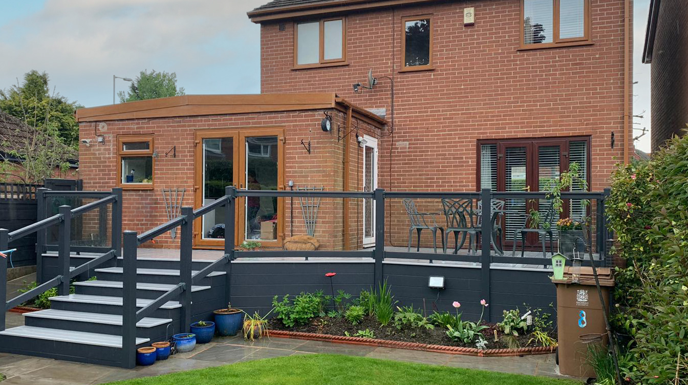 Conservatory with decking