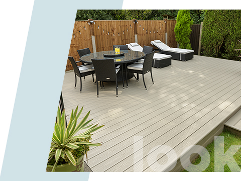 The look of UPVC decking