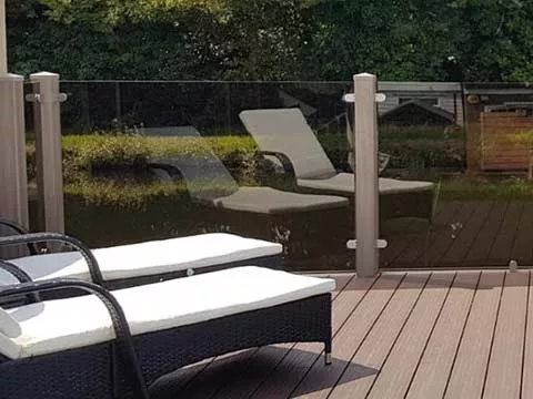 Walnut Decking Overlooking Canal